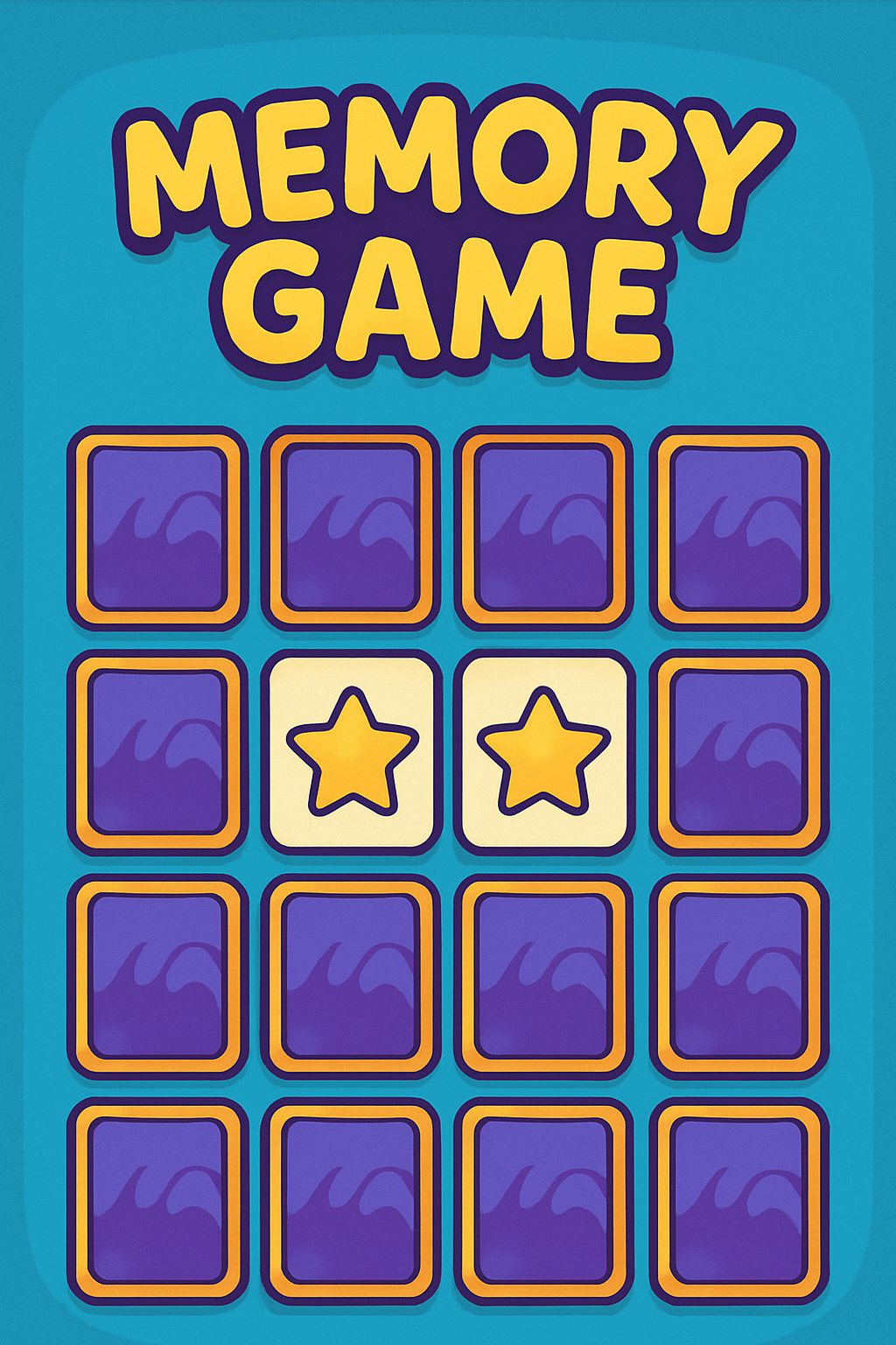 Memory Game. Match pairs of cards