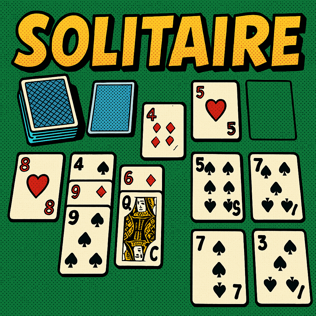 Solitaire. Classic card game